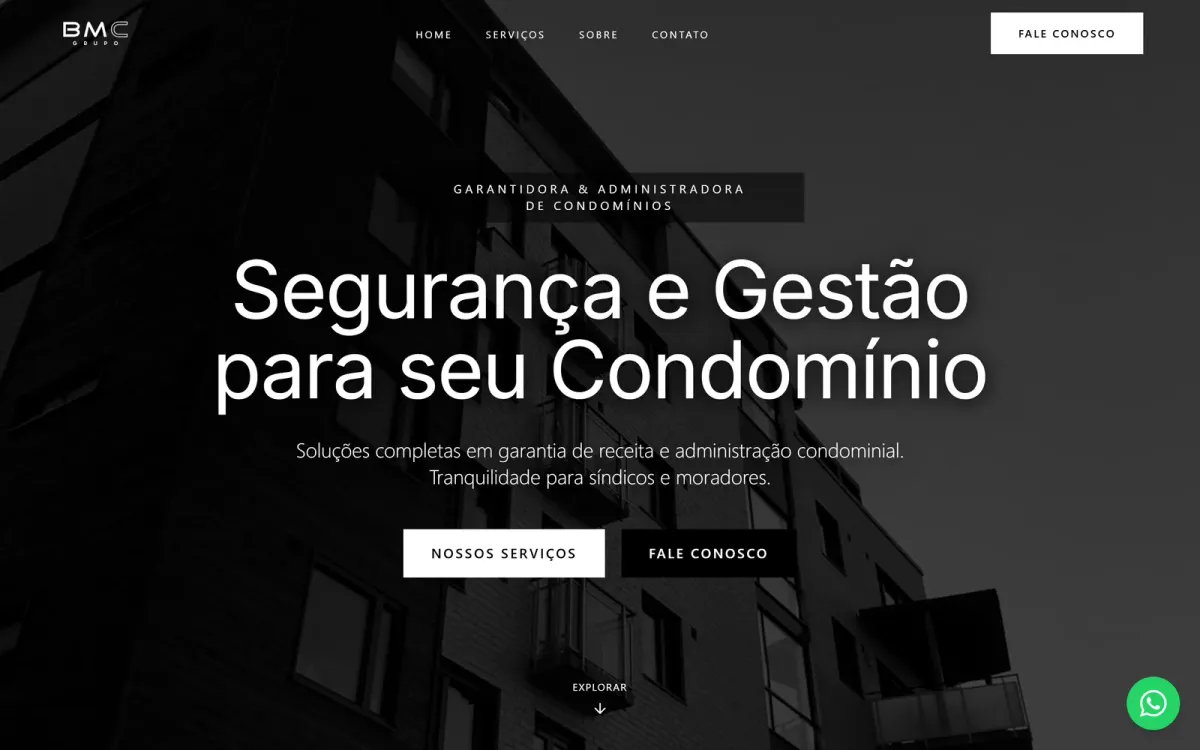 Site BMC Grupo desenvolvido pela Moggy Cloud Agency